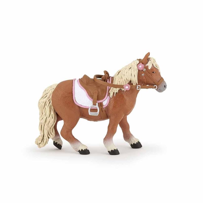 Papo - Shetland pony with saddle
