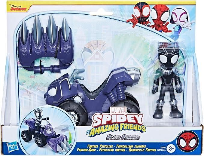 Spidey an his amazing friends-Black Panther personaggio con veicolo e accessori