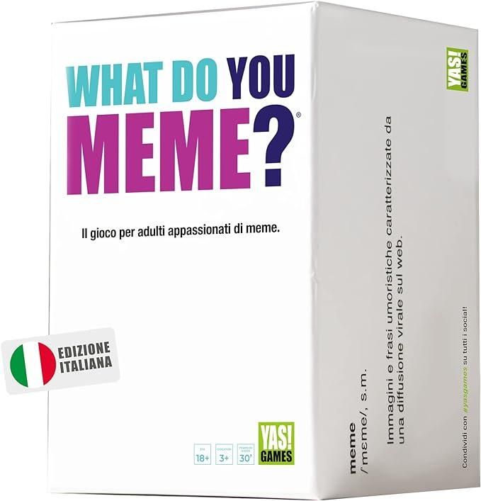 Gioco da tavolo-Rocco Giocattoli-What do you Meme? Il gioco per adulti appasionati di meme.Seconda Edizione.Eta 18+