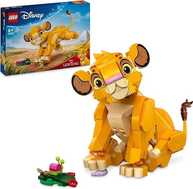 LEGO Disney Simba, il Cucciolo del Re Leone, Giochi di Fantasia per Bambini e Bambine da 6 Anni, Personaggio Giocattolo Costruibile con Parti Snodabili dal Film d`Animazione, Idea Regalo 43243