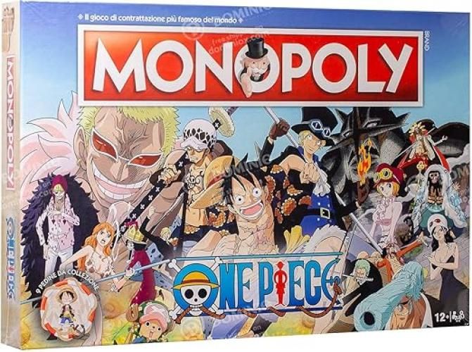  Monopoly One Piece - giochi da tavolo, giochi da tavolo adulti, giochi da tavolo bambini, giochi da tavolo per 2, da 2 a 6 persone,Winning Movies,Eta 12+