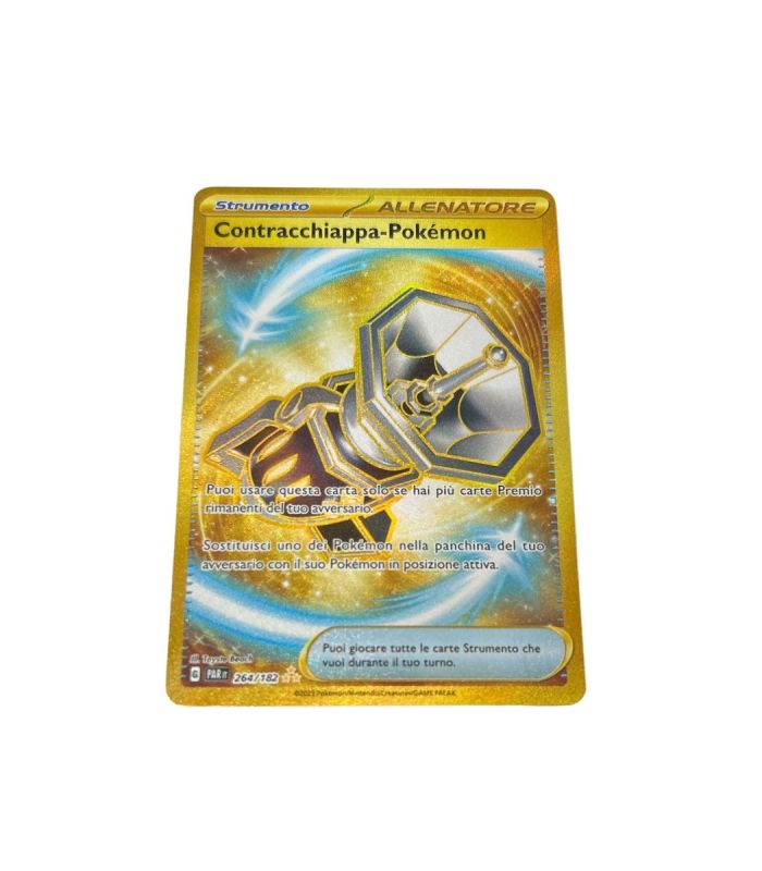 Contracchiappa-Pokémon Gold Rara Segreta (IT) – MINT  264/182  Carta Pokemon Paradosso Temporale