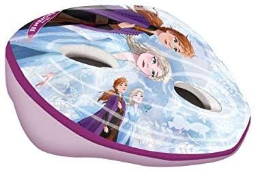 MANDELLI LOGISTICA Disney Frozen II Casco da Bicicletta Easy Bambino - Il segreto di Arendelle Frozen 2 Casco di Protezione per Bambini Taglia Regolabile 53-55 cm