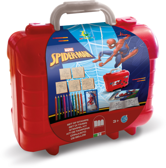 Multiprint Travel set valigetta in plastica Spiderman