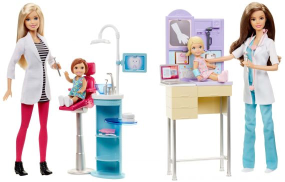 Mattel Barbie Playset a tema Carriera, Bambola in assortimento, Giocattolo per Bambini 3 + anni, Assortito