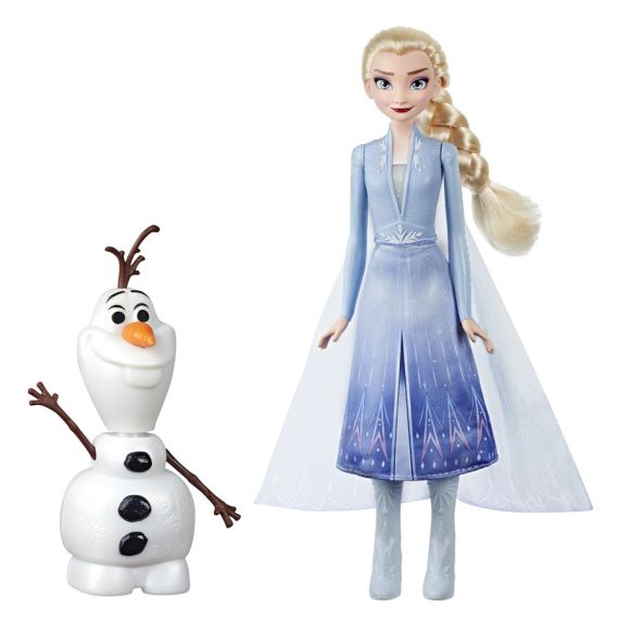 Hasbro Disney Frozen - Elsa e Olaf elettronici (Elsa telecomanda Olaf per farlo parlare e ballare, parla in italiano, ispirato al film Frozen 2)