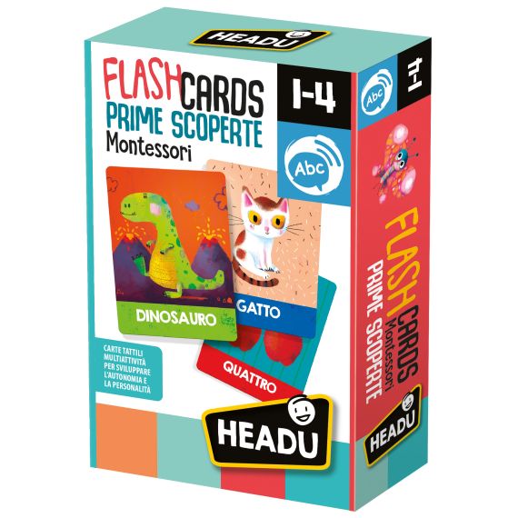 Headu Flashcards Montessori Prime Scoperte