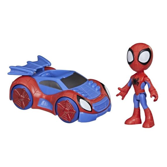 Hasbro Spidey e i Suoi Fantastici Amici - Spidey e Web-Crawler, action figure e veicolo, per bambini dai 3 anni in su