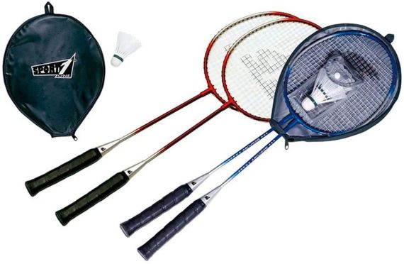  Set badminton mercury con fodera 2 colori assortiti