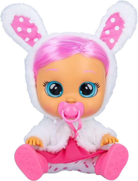 CRY BABIES Dressy Coney il coniglio | Bambola interattiva che piange lacrime vere, con capelli colorati e vestitini intercambiabili - Bambola giocattolo funzionale per bambini dai 2 anni in su