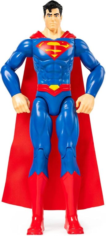 Superman 30 cm - Personaggio 30 cm con decorazioni originali, mantello e 11 punti di articolazione - Giocattoli per bambini e bambine dai 3 anni