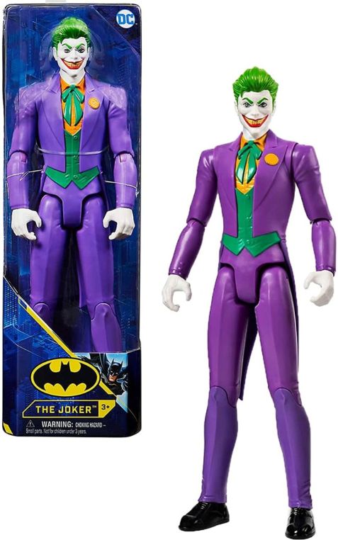 DC COMICS, BATMAN Personaggio Joker in scala 30 cm, per I bambini dai 3 anni in su