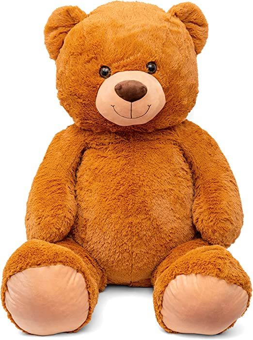 Peluche Orsacchiotto Orso Gigante 130 cm di XXL Teddy Morbido Orsetto Bear Regalo Compleanno Bambini da Marrone Natale Altezza 130 cm