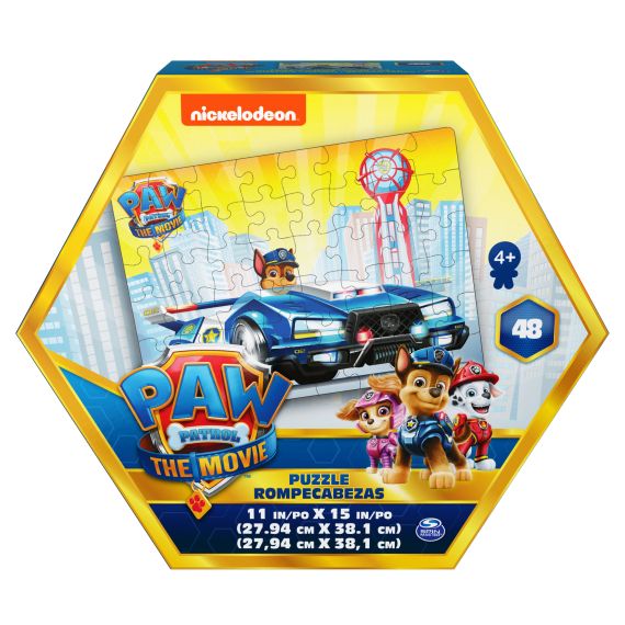 PAW Patrol The Movie, puzzle da 48 pezzi per bambini dai 4 anni in su, Chase