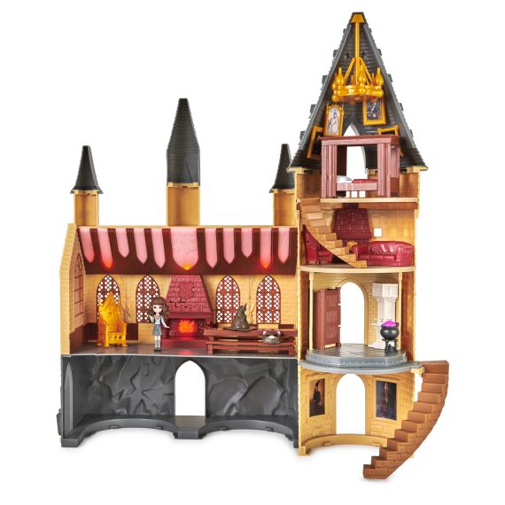 Wizarding World Castello di Hogwarts di Harry Potter, con 12 accessori, luci, suoni e bambola Hermione esclusiva