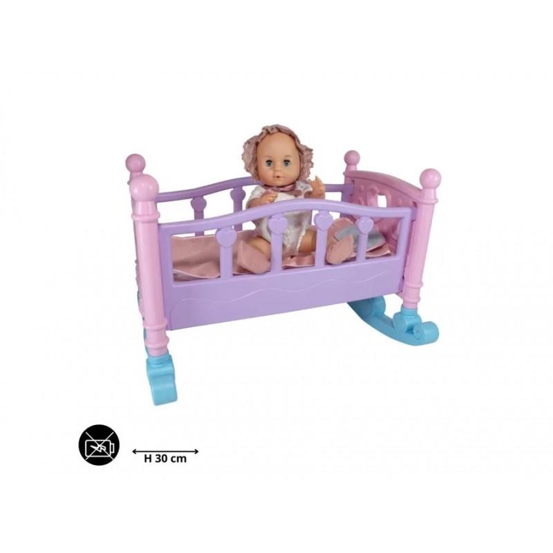 Image of Bambola-Birby dormi con me,bambola con culla,colore bambola casuale-Hungary Toys-Eta 3+