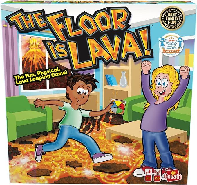 Image of Gioco da tavolo,The Floor is Lava!, , Gioco Interattivo per Bambini e Adulti, Promuove L`Attivita Fisica e Accende l` Im