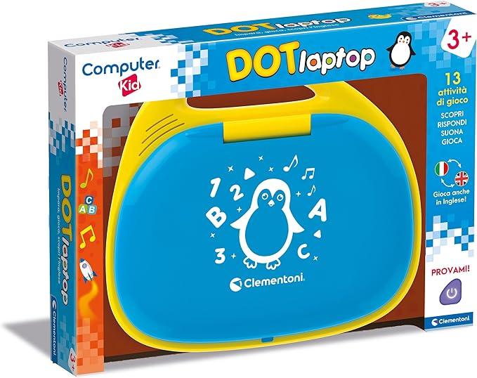 Image of Computer Kid DOT, Laptop Parlante,Gioco Elettronico Interattivo per Imparare Lettere e Numeri, Educativo Portatile, Batt