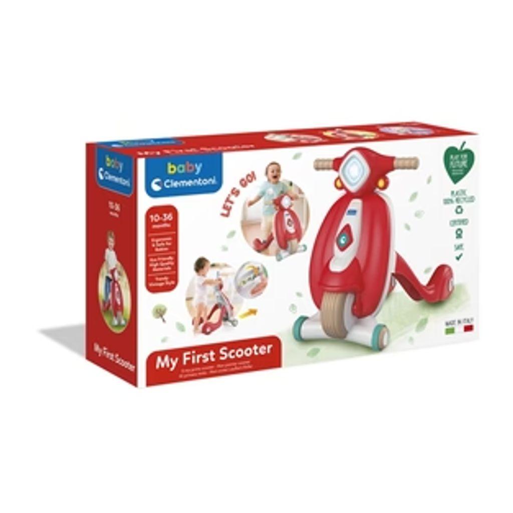 Image of Scooter Primi Passi,Baby Clementoni,colore verde, 10-36 mesi