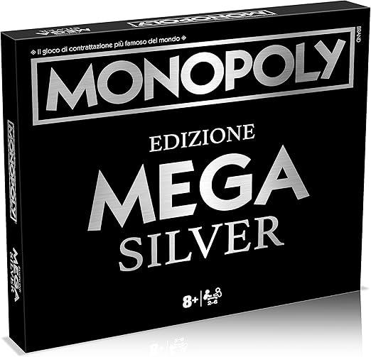 Image of Monopoly Mega argento,Hasbro,Eta 8+