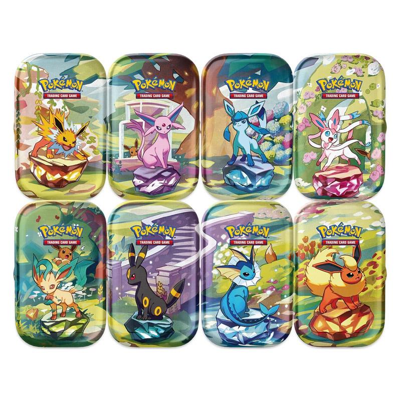 Image of PK10076 Pokémon SV8.5 Evoluzioni Prismatiche - Mini Tin da Collezione Set Completo Italiano